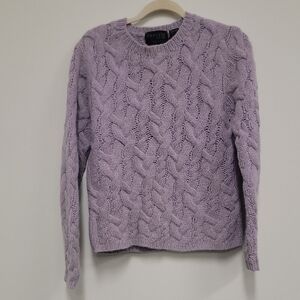 Express Lavender Cable Knit Sweater